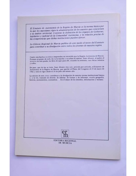 Estatuto de Autonomía de la Región de Murcia. Comic
