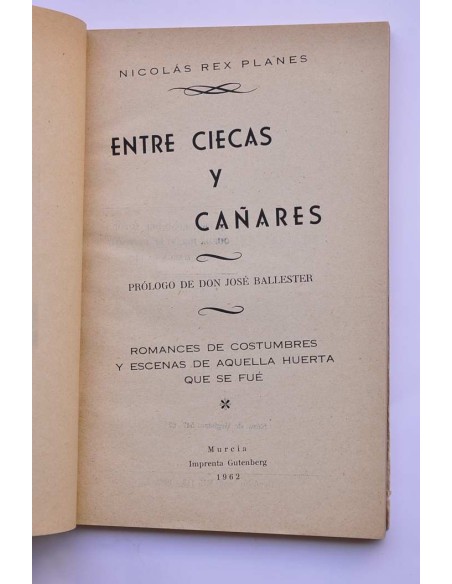 Entre ciecas y cañares