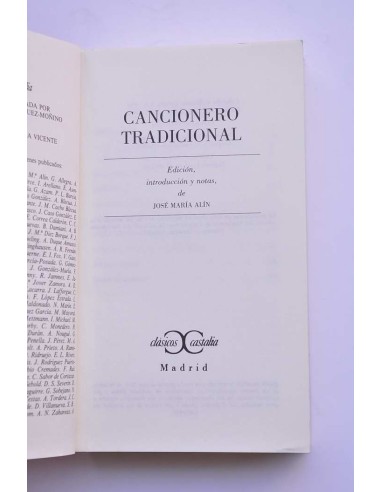 Cancionero trandicional