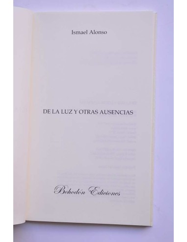 De la luz y otras ausencias