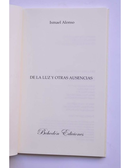 De la luz y otras ausencias