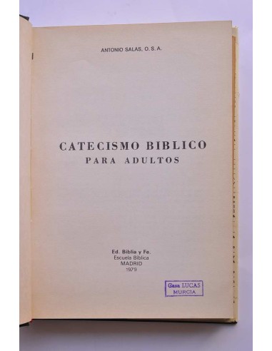 Catecismo bíblico para adultos