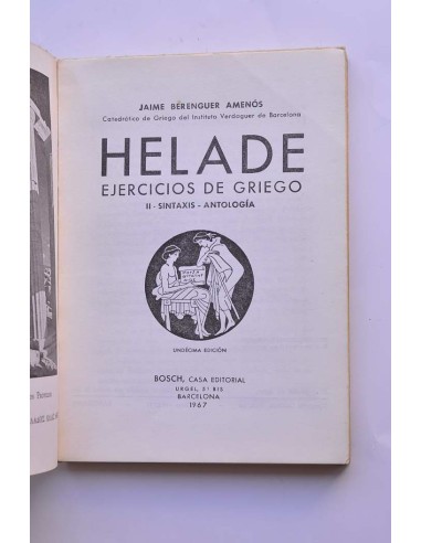 Helade. Ejercicios de griego. II. Sintáxix....