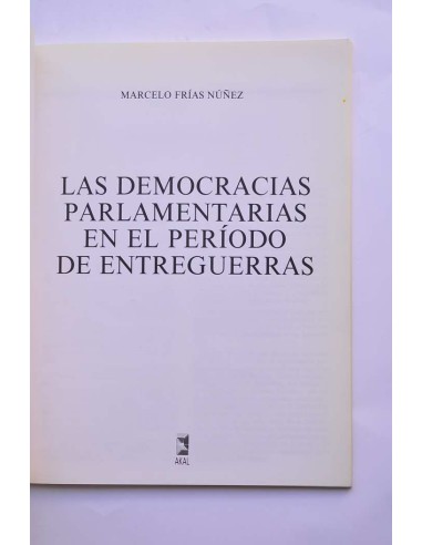 Las democracias parlamentarias en el periodo de...
