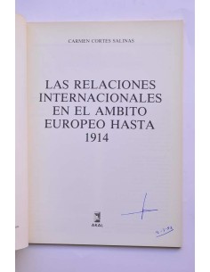 Las relaciones internacionales en el ámbito euroeo hasta... 2
