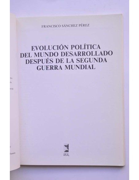 Evolución política del mundo desarrollado después de la Segunda Guerra Mundial
