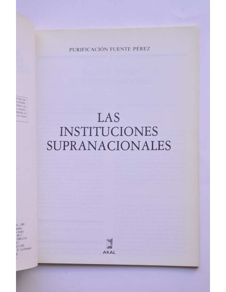 Las intituciones supranacionales