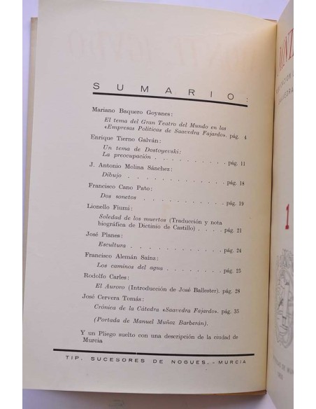 Monteagudo : publicación de la Cátedra Saavedra Fajardo. Nº 1