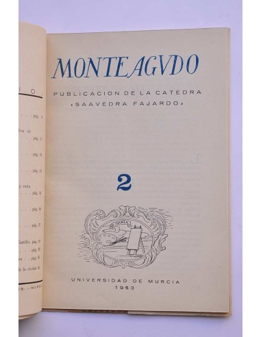 Monteagudo : publicación de la Cátedra Saavedra...