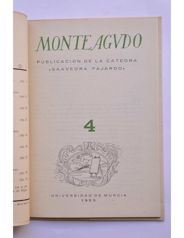 Monteagudo : publicación de la Cátedra Saavedra...