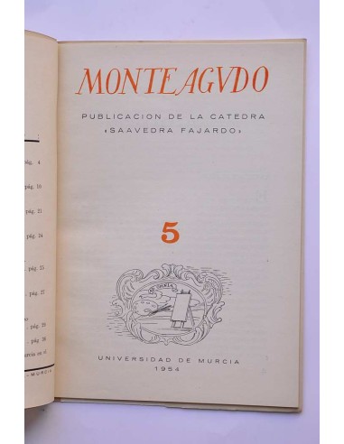 Monteagudo : publicación de la Cátedra Saavedra...
