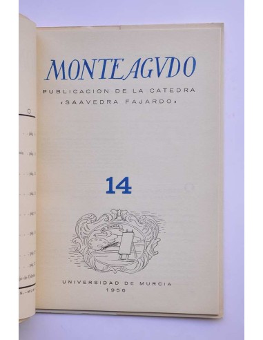 Monteagudo : publicación de la Cátedra Saavedra...