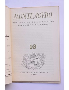 Monteagudo : publicación de la Cátedra Saavedra Fajardo.... 2