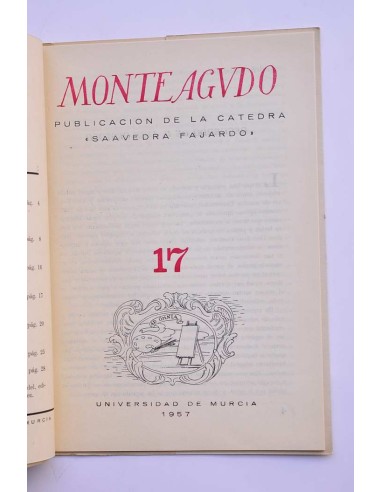 Monteagudo : publicación de la Cátedra Saavedra...