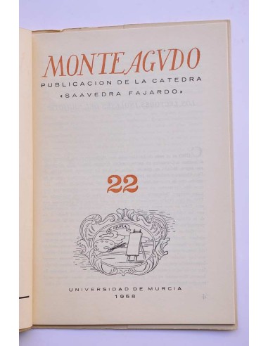 Monteagudo : publicación de la Cátedra Saavedra...