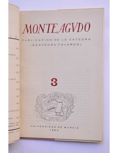 Monteagudo : publicación de la Cátedra Saavedra...