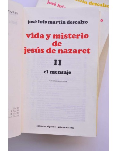 Vida y misterio Jesús de Nazaret