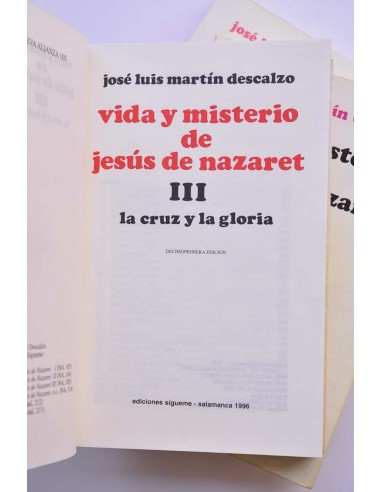Vida y misterio Jesús de Nazaret