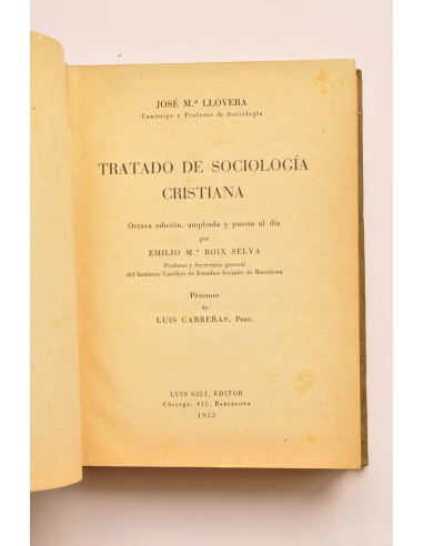 Tratado de sociología cristiana