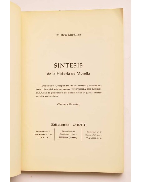 Síntesis de la historia de Morella