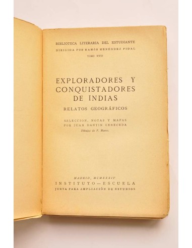 Exploradores y conquistadores de Indias :...