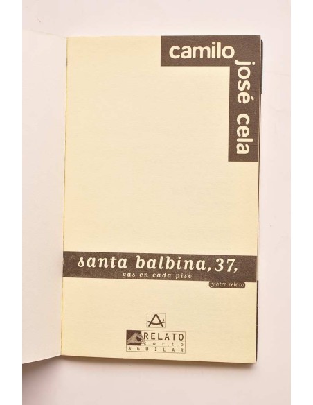 Santa Balbina, 37, gas en cada piso y El bonito crimen del carabinero