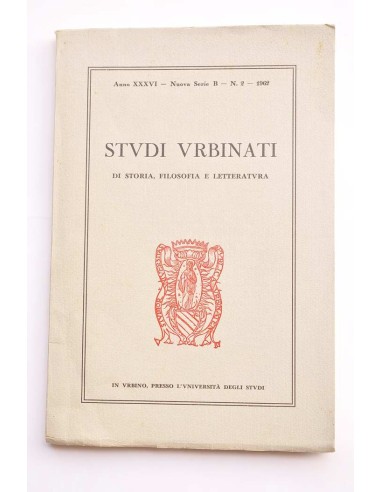 Studi Urbinati di storia, filosofia e...