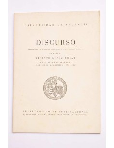 Discurso pronunciado por Vicente López Rosat