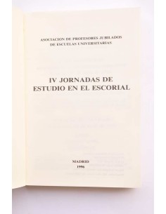 IV Jornadas de Estudio en el Escorial 2