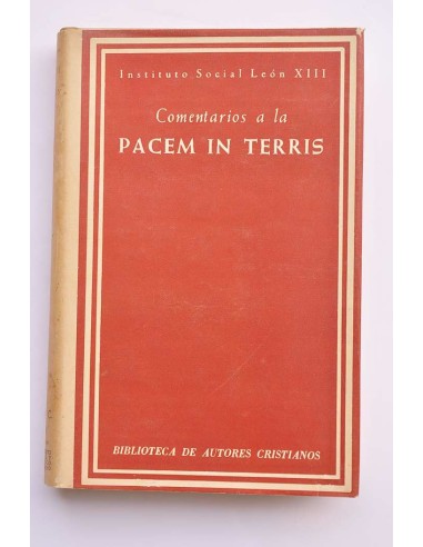 Comentarios a la Pacem in Terris