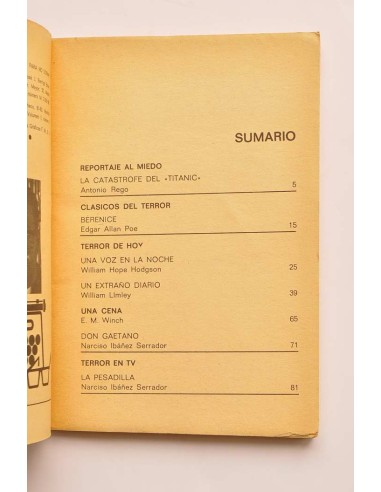 Historias para no dormir. Nº 7. Vol. I