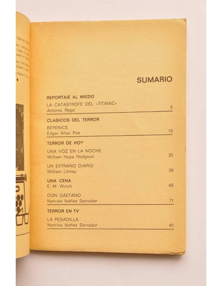 Historias para no dormir. Nº 7. Vol. I