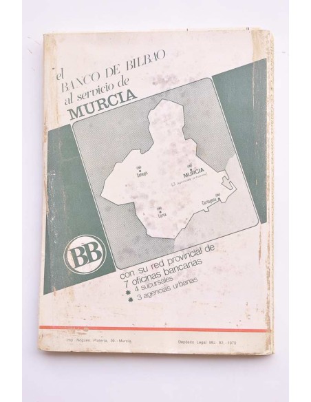 Guía de la Provincia de Murcia y plano turístico