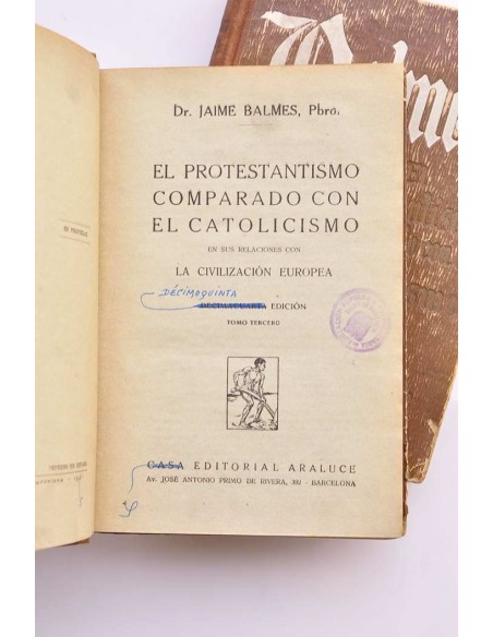 El protestantismo comparado con el catolicismo en relación con la civilización europea