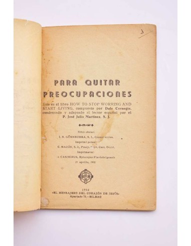 Para quitar preocupaciones