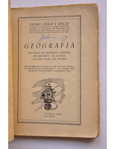 Geografía  : nociones de geografía general, de...