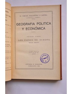 Geografía política y económica. Primera parte : Los... 2