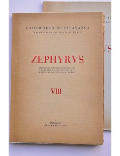Zephyrus. VIII. Enero - junio, julio - diciembre, 1957 2