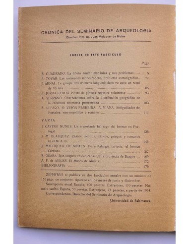 Zephyrus. VIII. Enero - junio, julio -...