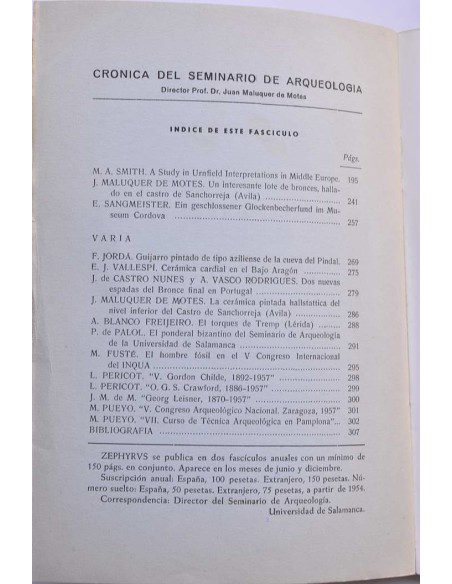 Zephyrus. VIII. Enero - junio, julio - diciembre, 1957