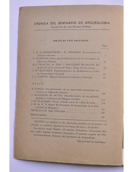 Zephyrus IX. Enero - junio, 1958