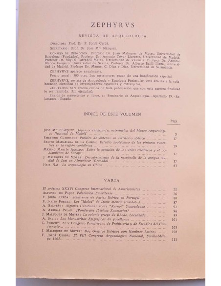 Zephyrus XIV, 1963