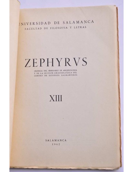 Zephyrus XIII, 1962