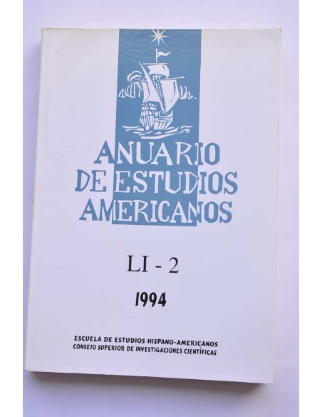 Anuario de Estudios Americanos. LI - 2
