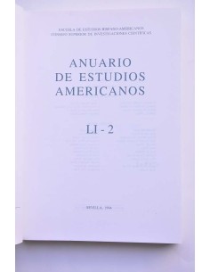 Anuario de Estudios Americanos. LI - 2 2