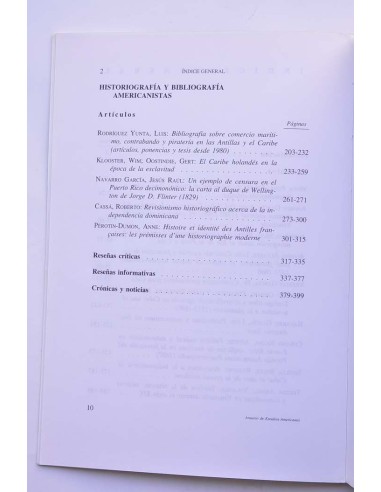 Anuario de Estudios Americanos. LI - 2