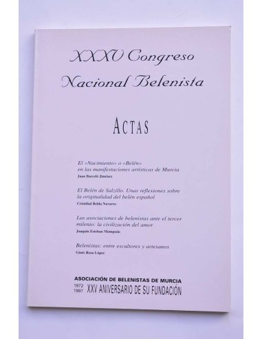 XXXV Congreso Nacional Belenista. Actas