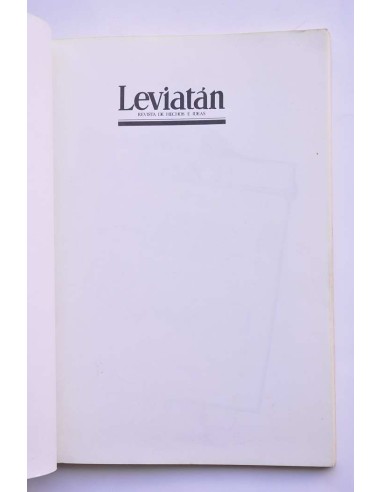 Leviatán. Revista de hechos e ideas. Primavera...