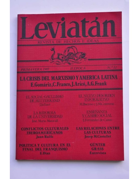 Leviatán. Revista de hechos e ideas. Primavera 1983, II época, nº 11