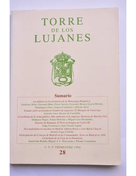 Torre de los Lujanes, 3er y 4º trimestre, 1994, nº 28